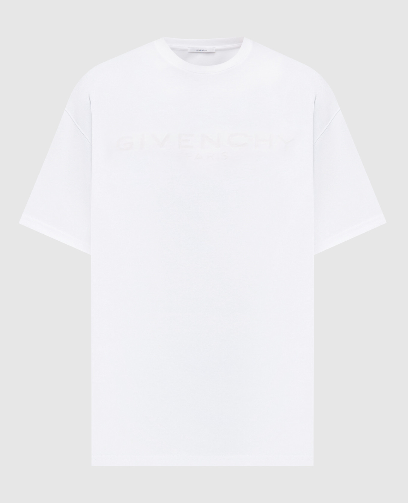

White silk t-shirt with logo Givenchy