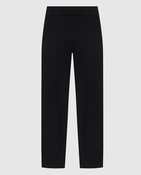 Givenchy Black pants with logo embroidery BM51PP3YS1