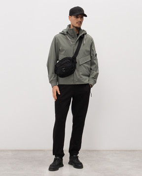 C.P. Company Green jacket with logo patch MOW001A005968A
