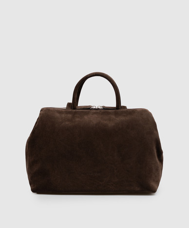 Brown suede bag 4 Dritta