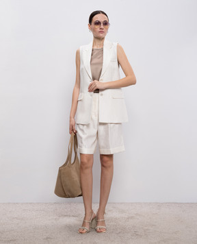 Peserico White shorts A04083Z03183