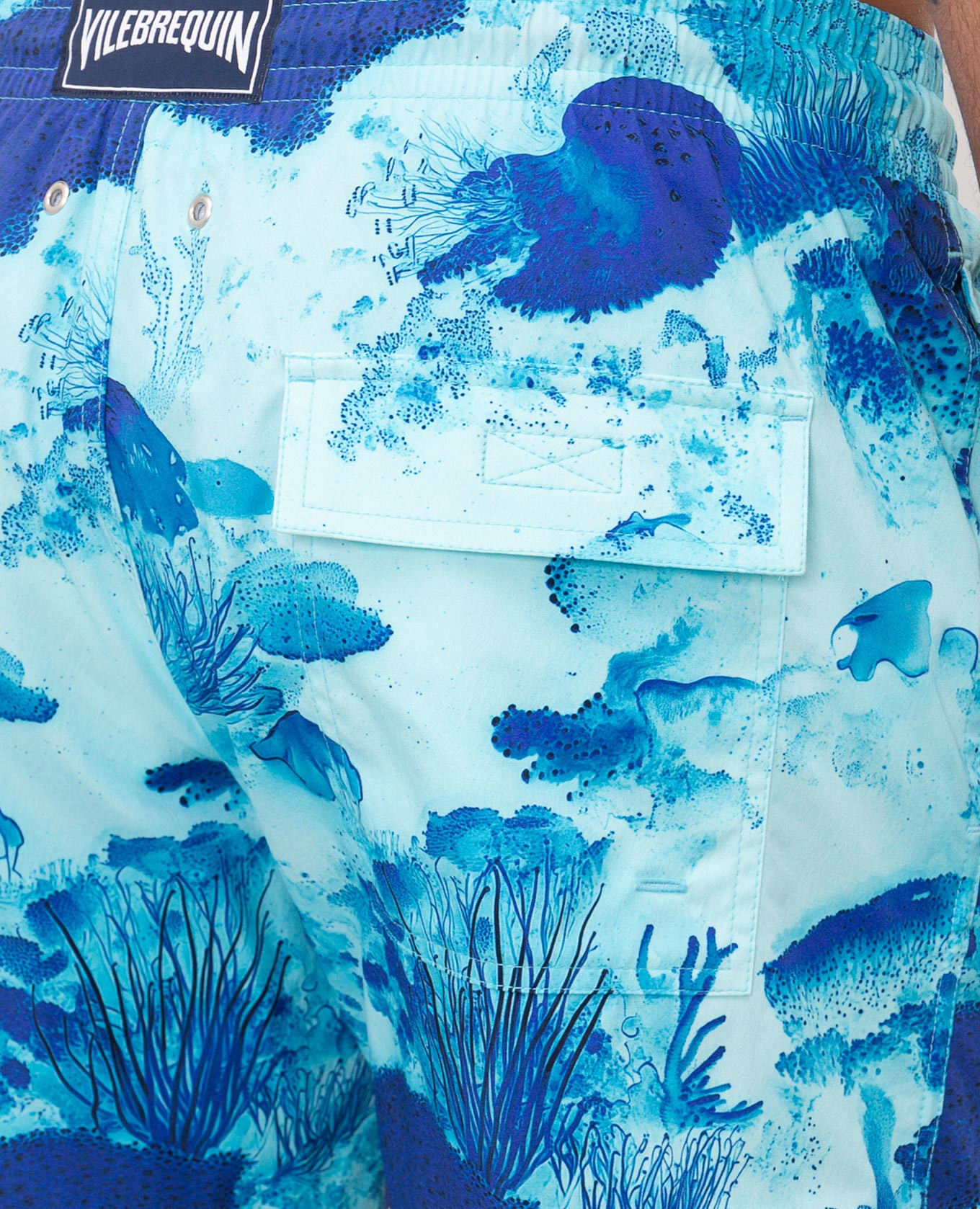 Coral Reef Blue Swim Shorts Vilebrequin 4