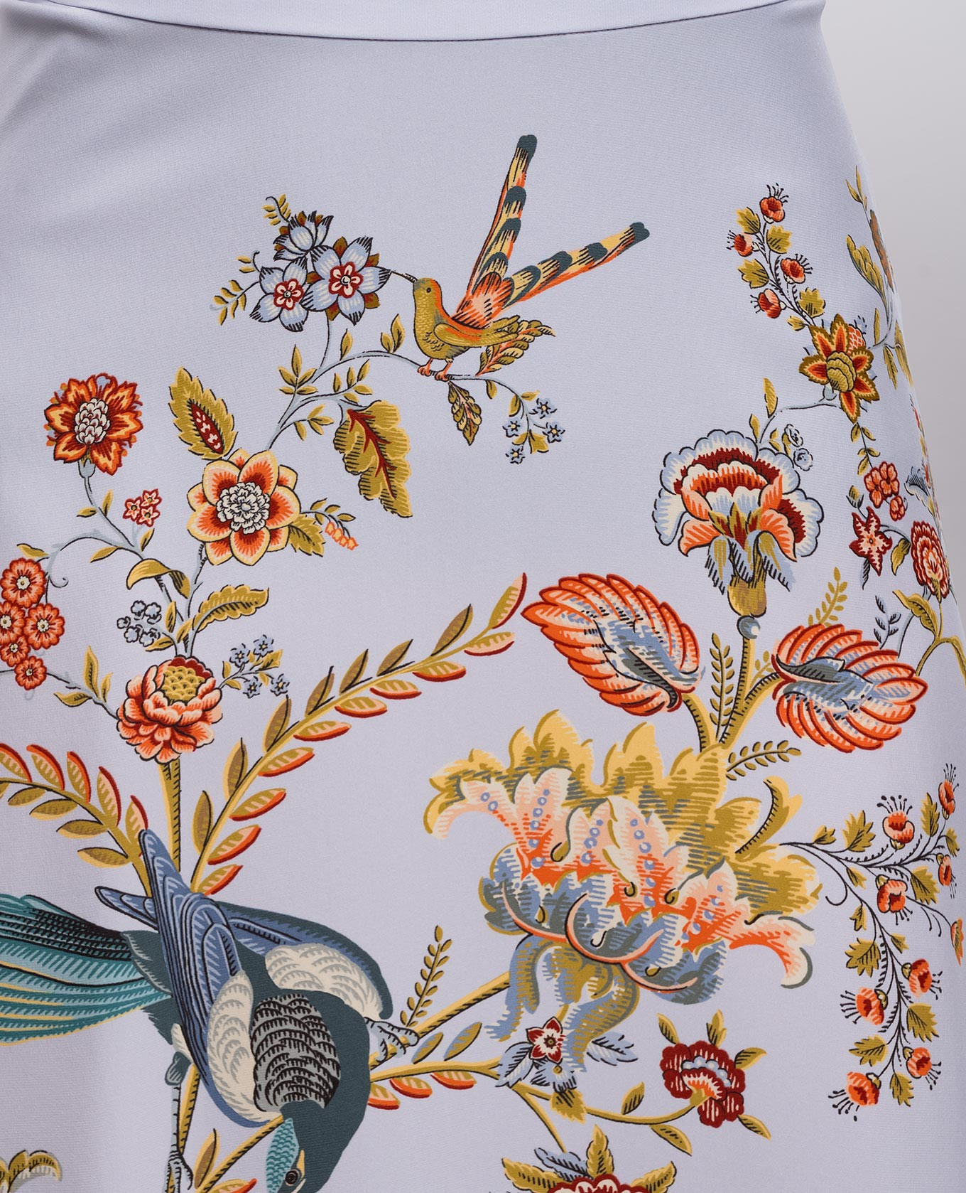 

Blue floral silk maxi skirt Etro, Light blue