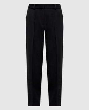 Kiton Black wool and cashmere pants D62107K04B70
