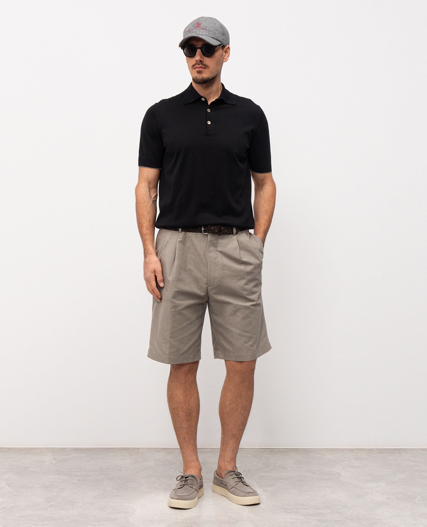 

Black polo Brunello Cucinelli