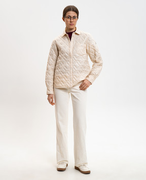 Moncler Beige jacket with logo L10932F00001788UY