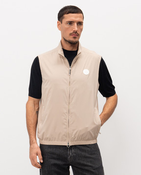 Stefano Ricci Beige vest with logo M6J4100020PL001HSAC64
