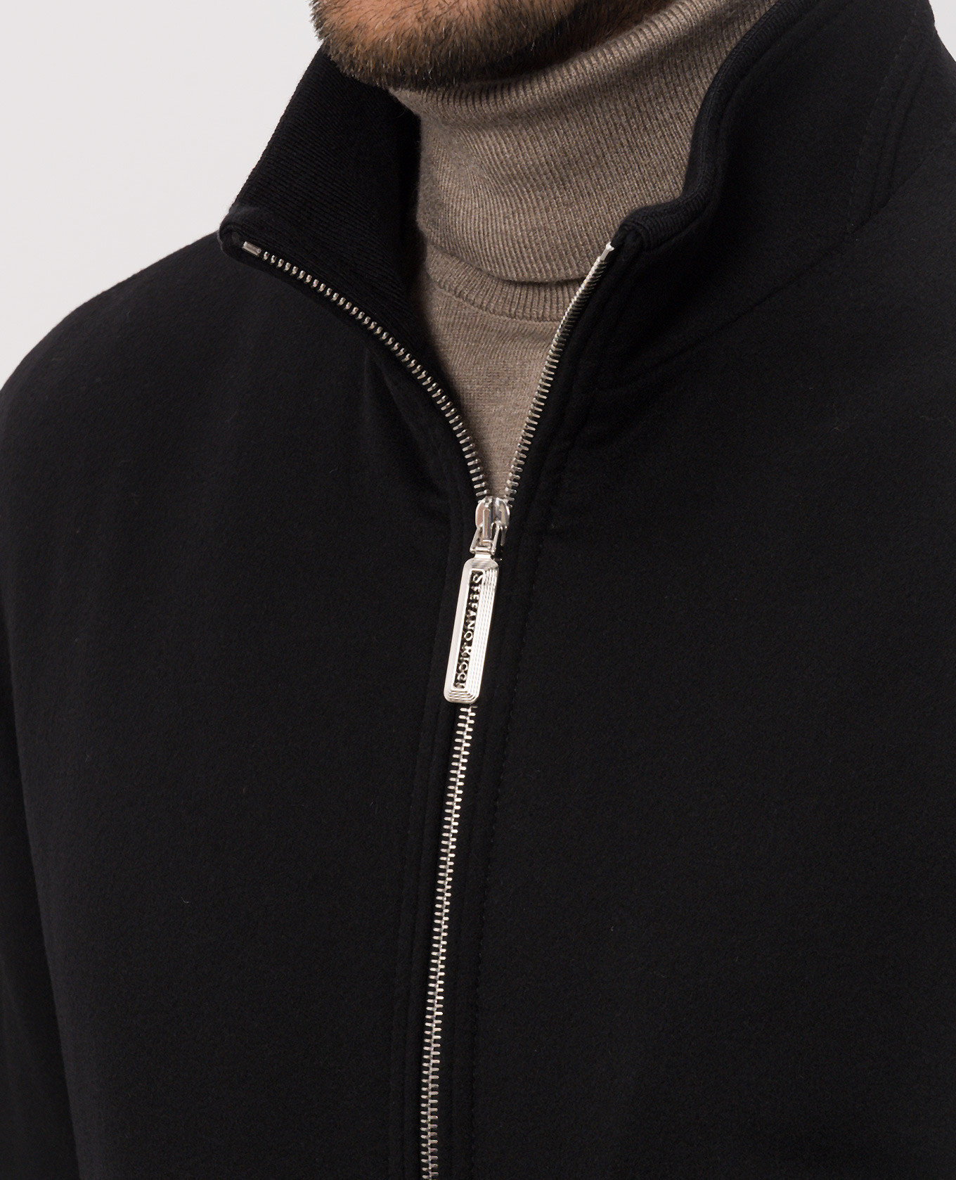 Black cashmere jacket Stefano Ricci 5