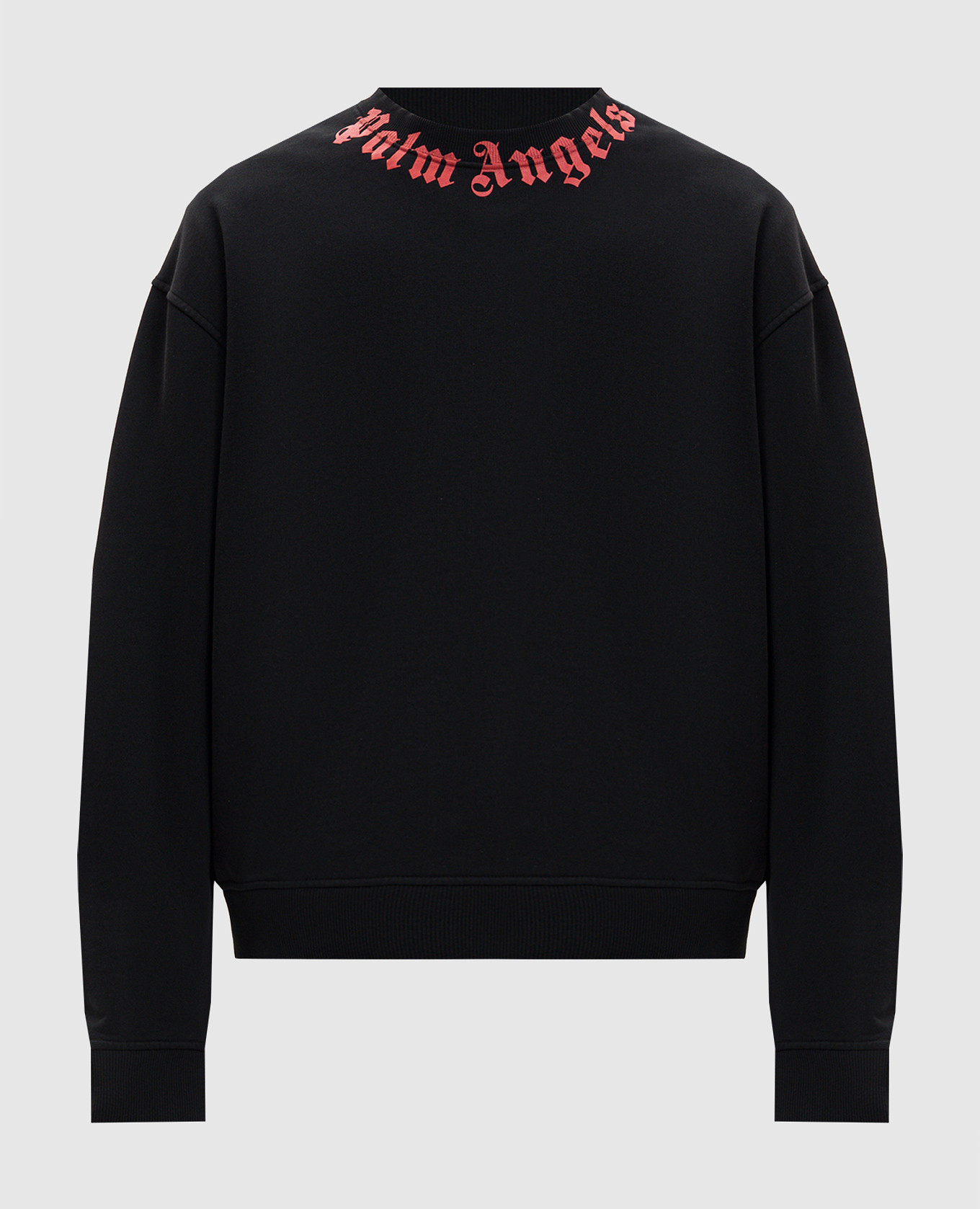 Black sweatshirt with contrast logo
