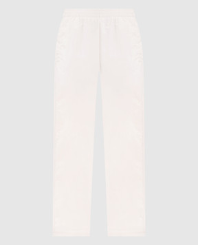 Vetements Ivory sweatpants with logo embroidery MH27TP104W
