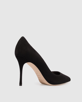 Sergio Rossi Govida black suede shoes A43843MCAZ01