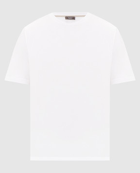 Peserico White T-shirt with logo print R55557J0Q200089
