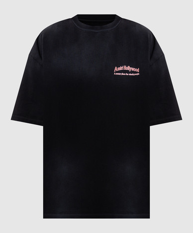 Black T-shirt with print