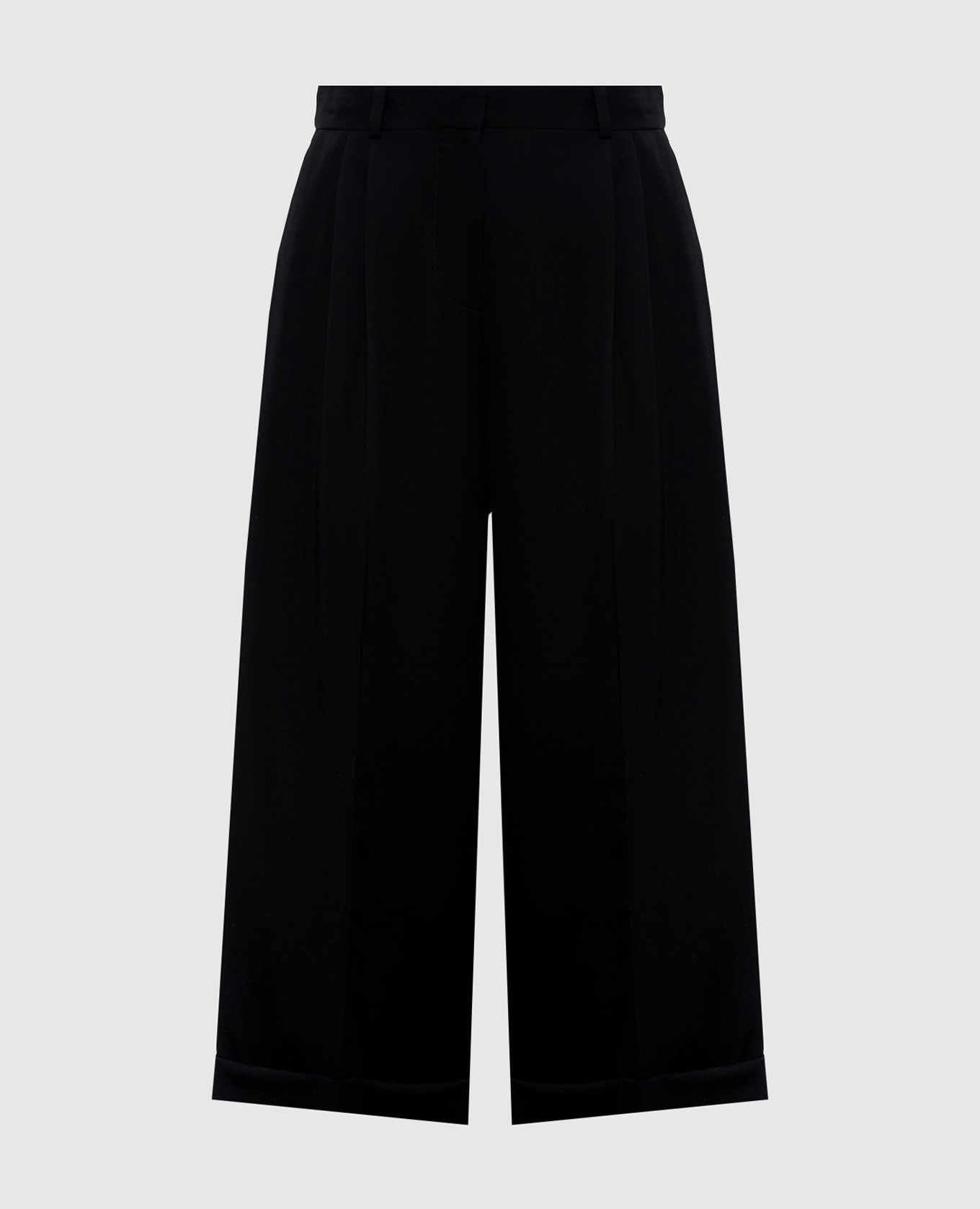 

Lior black wool culottes The Row