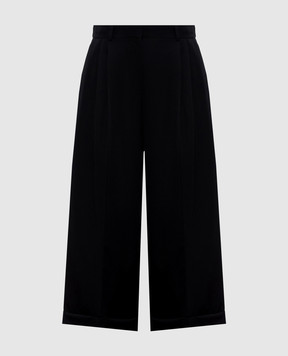 The Row Lior black wool culottes 10865W4369