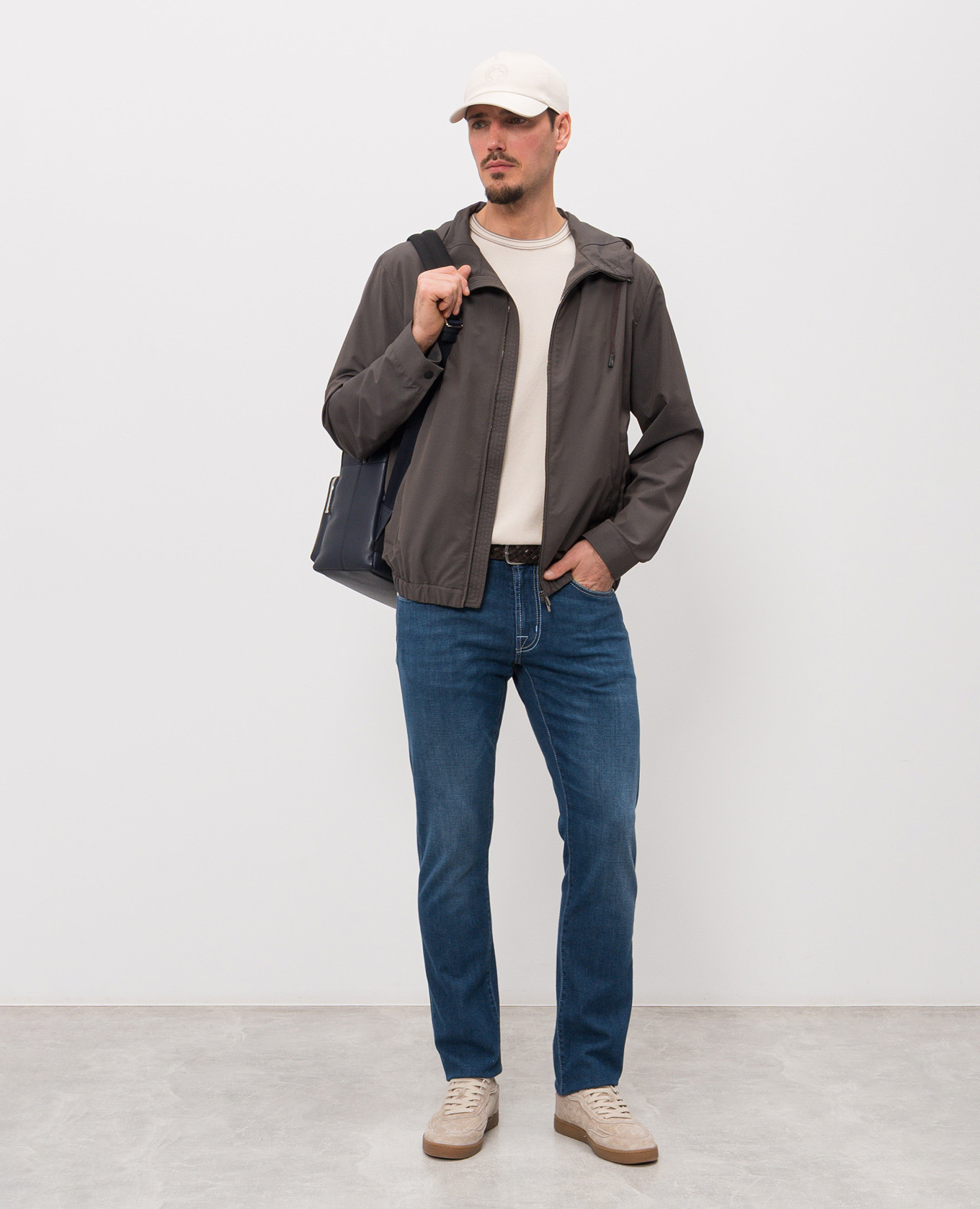 Beige t-shirt with edging Peserico 2