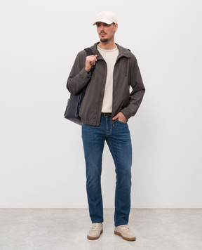 Peserico Beige t-shirt with edging R59495F149173T