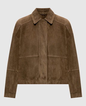 Brunello Cucinelli Brown suede jacket MPCAI7594P