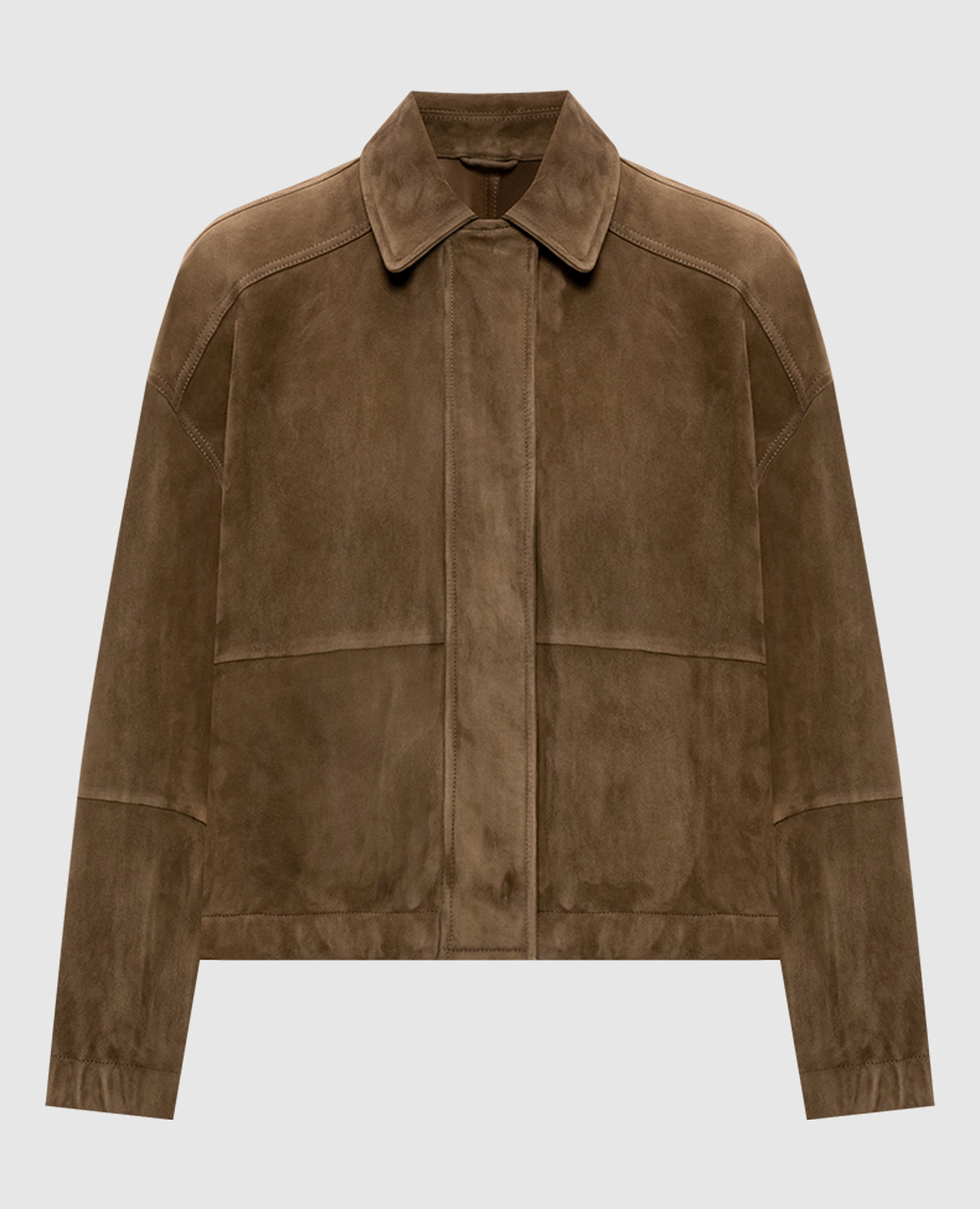 Brown suede jacket Brunello Cucinelli