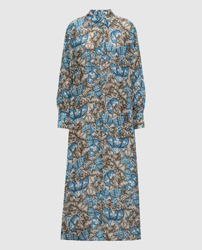 Momoni Jau printed silk shirt dress MODR01302MO