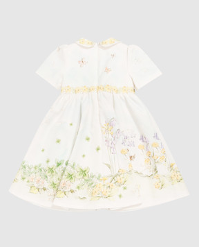 Dolce&Gabbana Children's ivory print dress L24DU9G7P9D