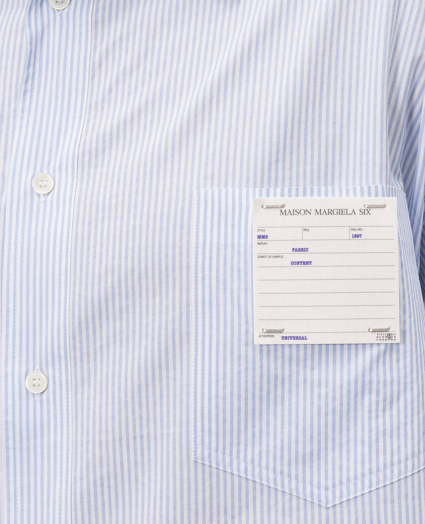 Blue striped shirt Maison Margiela MM6 5