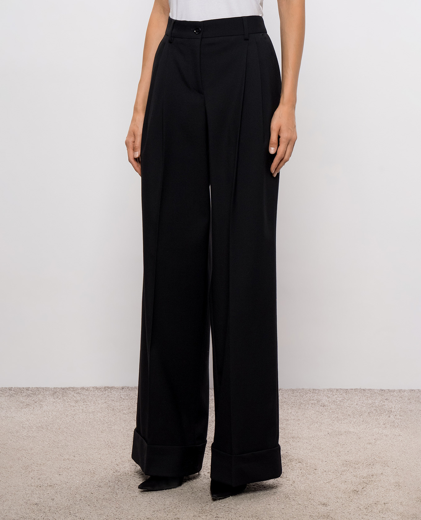 Black wool pants Dolce&Gabbana 2