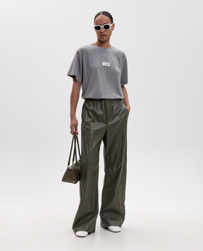 Maison Margiela MM6 Grey melange T-shirt with logo patch S52GC0367M20170