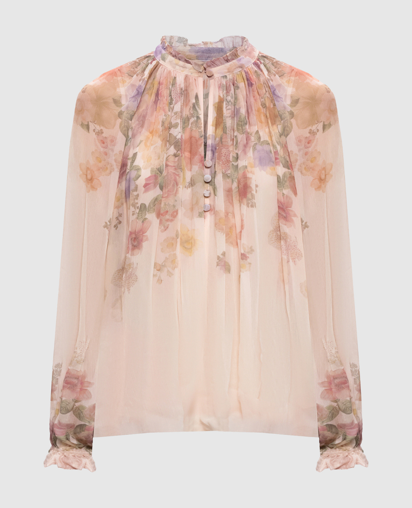 

Beige blouse with floral print Twinset