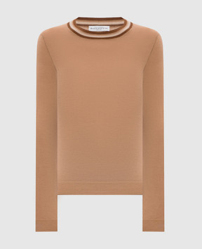 Ballantyne Brown wool jumper B1P79716W06