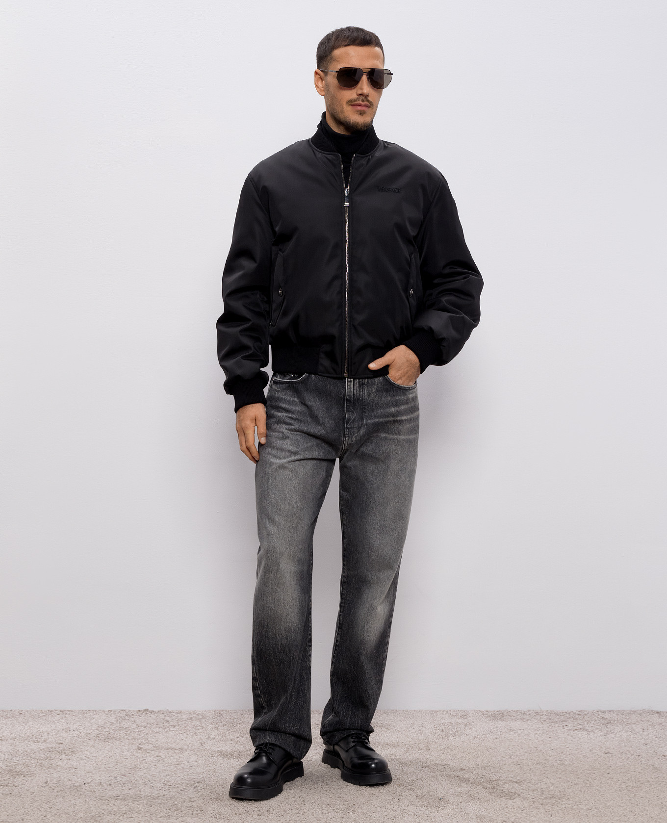 

Reversible bomber jacket Versace, Black