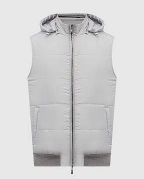 Doriani Cashmere Gray quilted vest A427CAP323462