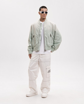 Off-White Green insulated bomber jacket 44XEH05OS26F001