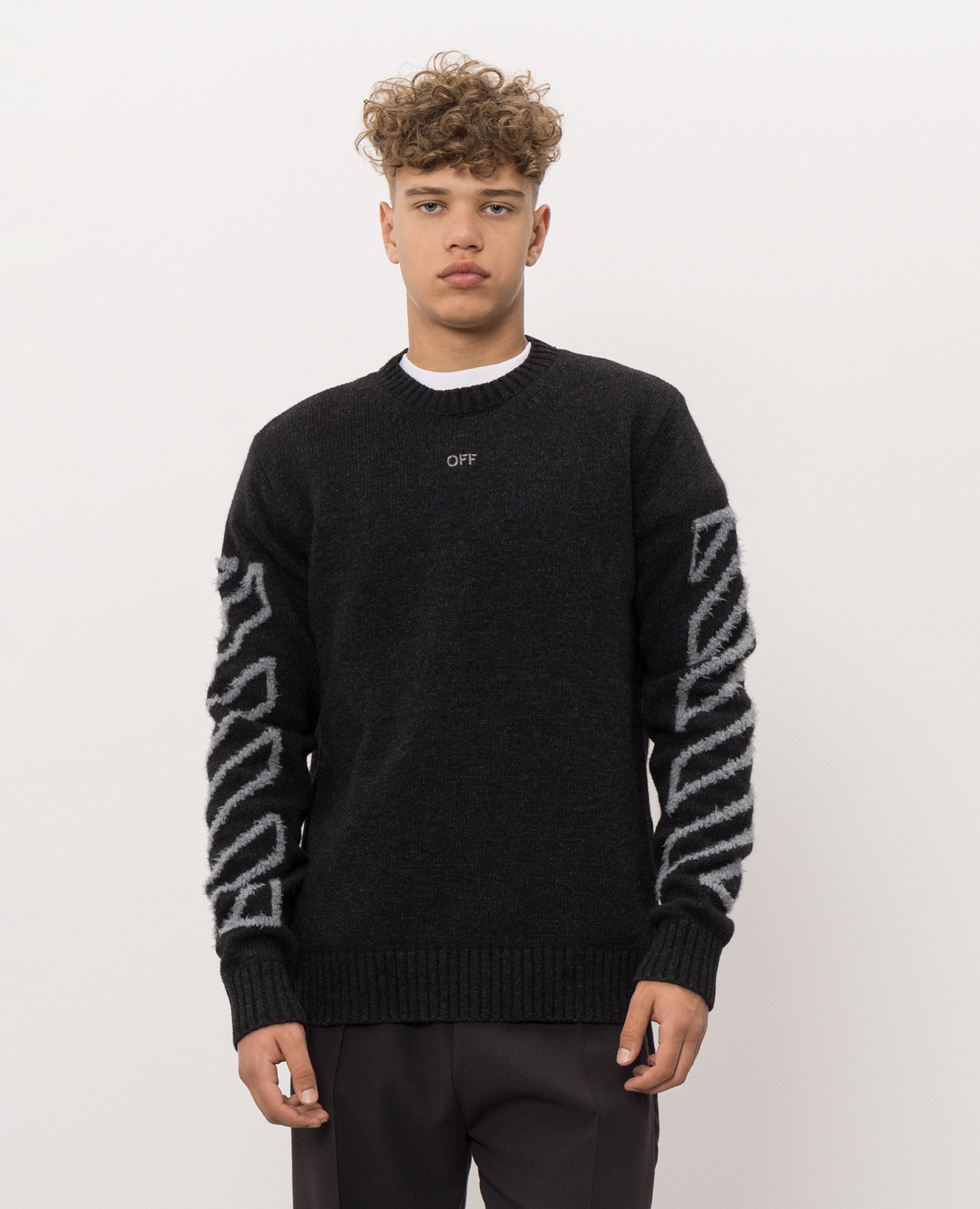 Gray sweater with wool Off-White 3