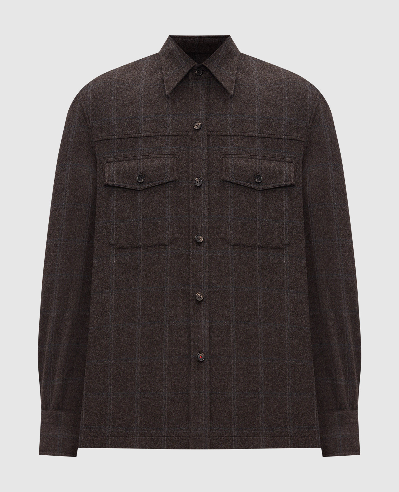 Brown checkered shirt