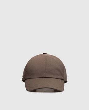 Enrico Mandelli Gray cap with logo CAP401519V