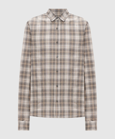 Gray checkered shirt