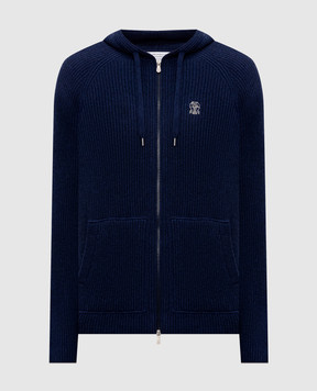 Brunello Cucinelli Blue cashmere sports jacket M22704806G