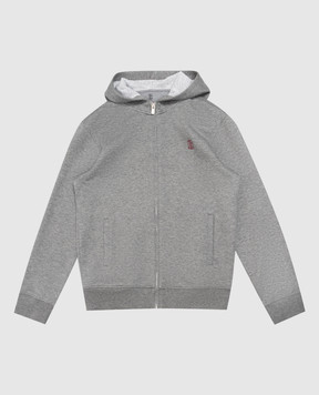 Brunello Cucinelli Children's gray sports jacket BM831E517C