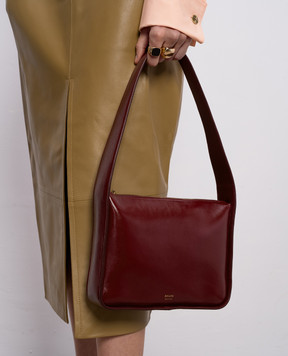 Khaite Burgundy glossy leather bag Lori H1043877