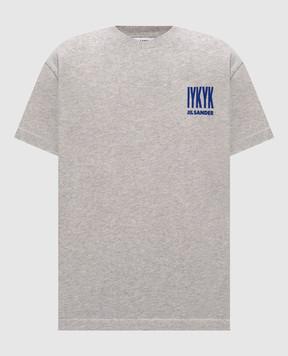 Jil Sander Grey melange printed T-shirt J02GC0175J45048