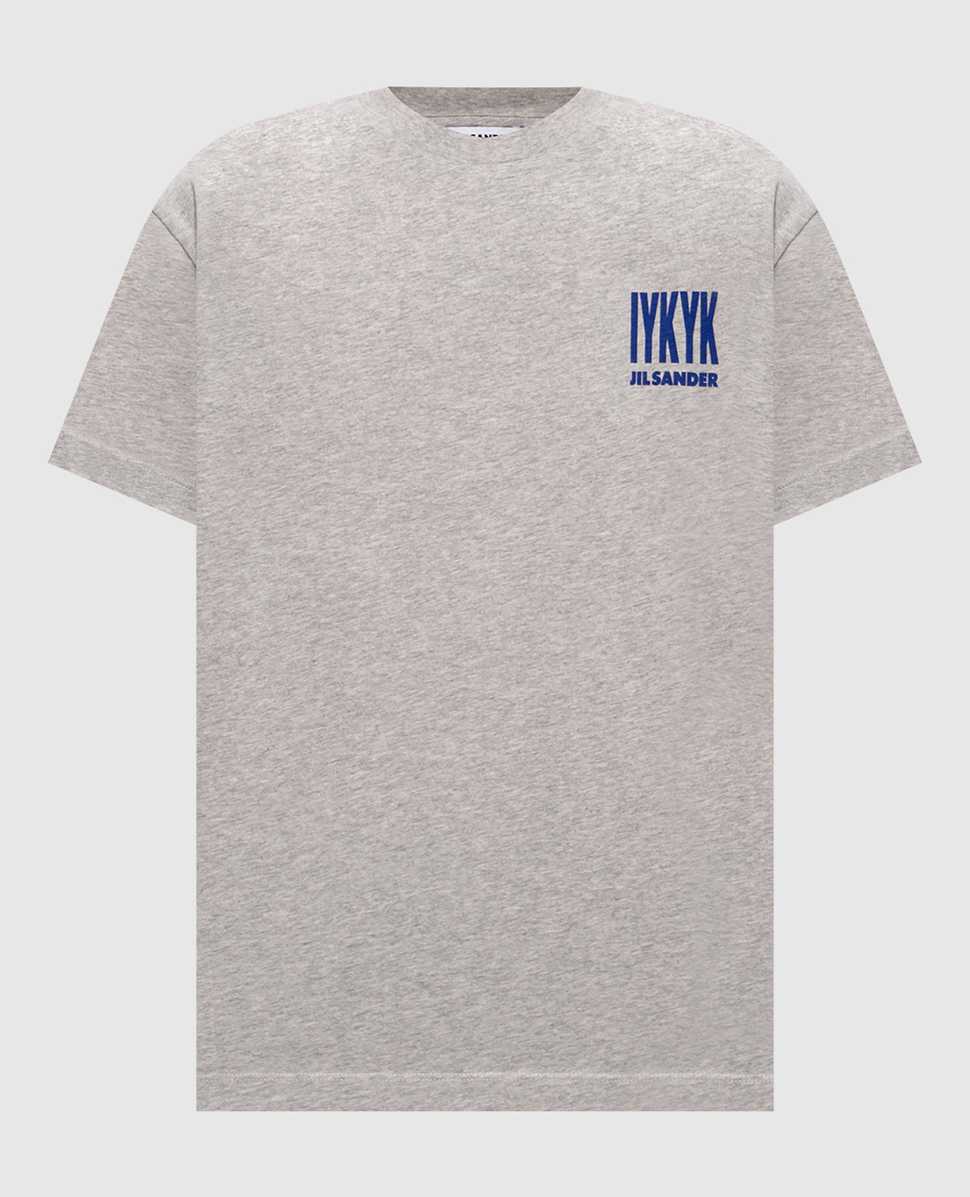 Jil Sander - Grey melange printed T-shirt J02GC0175J45048 - shop