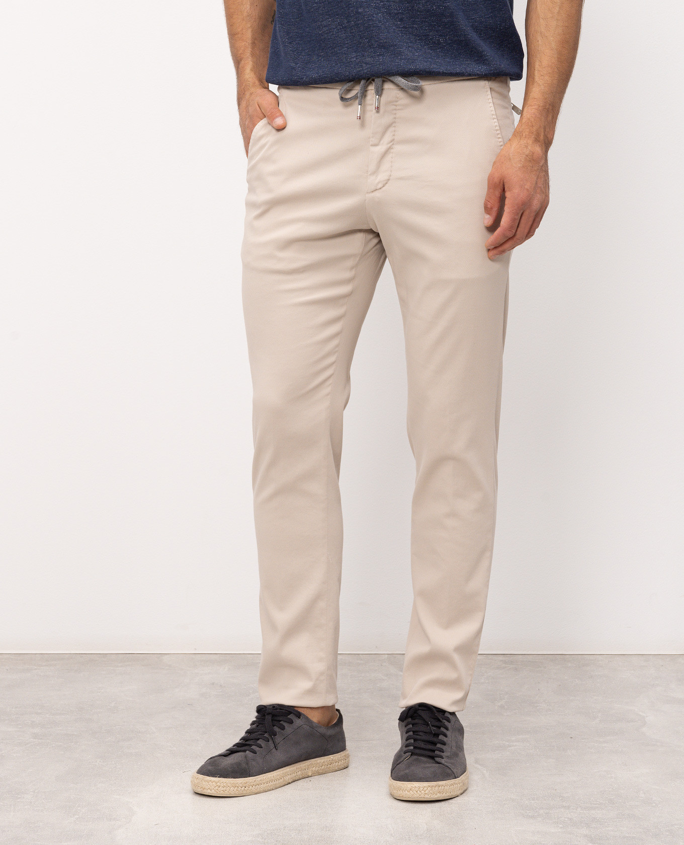 

Beige silk pants Marco Pescarolo
