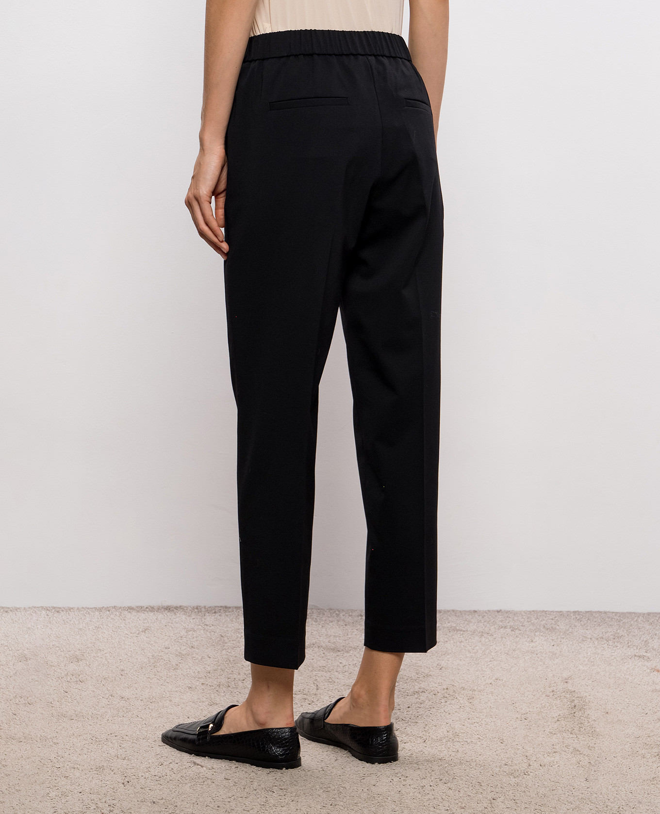 Black wool pants Peserico 4