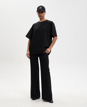 Juun.j Black T-shirt with print JW6342W045