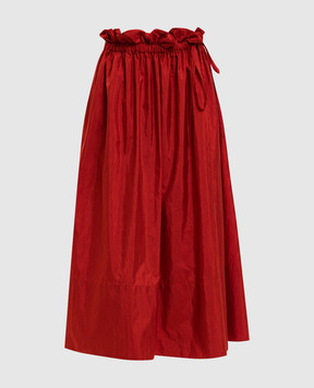 Jil Sander Red skirt with silk J40MA0178J70003