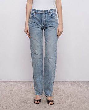 Saint Laurent Blue jeans with logo patch 827965Y35AQ
