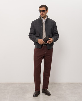 Brunello Cucinelli Gray wool and cashmere jacket MV4659808
