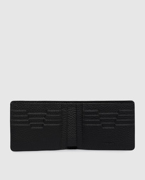Stefano Ricci Black leather wallet with metal emblem PP301GUVD