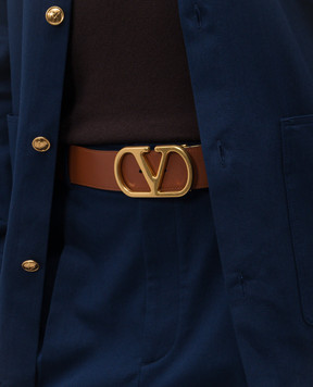 Valentino VLogo Reversible Leather Belt 8Y2T0SQ4IYR
